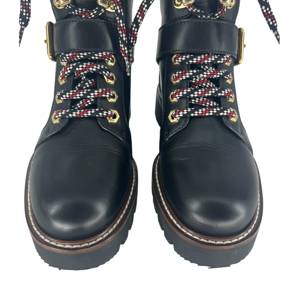 Louis Vuitton Calfskin Territory Ranger Combat Boots in Black - Picture 9 of 16